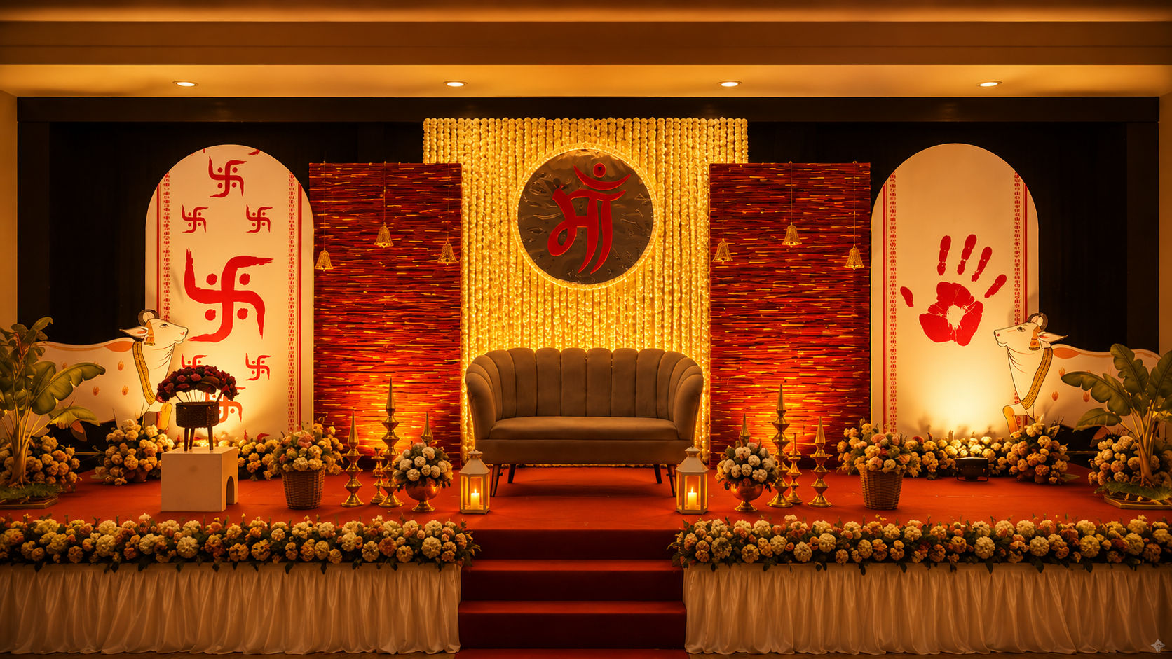 Luxury wedding mandap by Navkrishi
